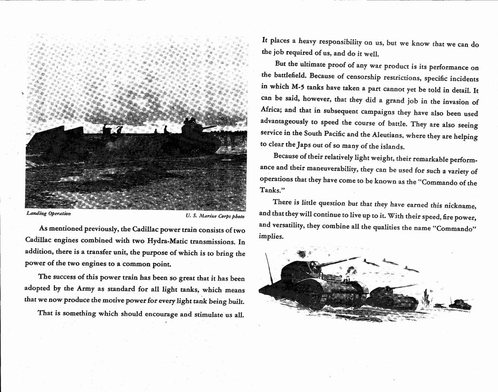 1943 Cadillac From Peace To War Booklet Page 19